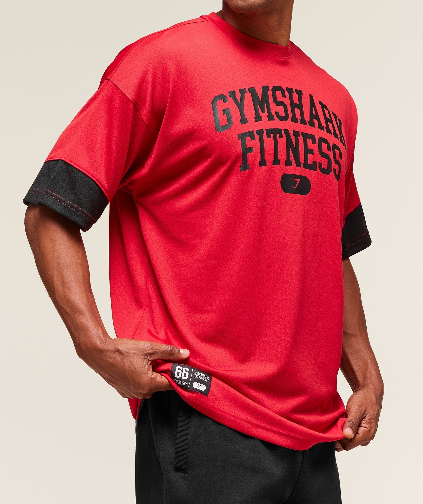 Varsity Oversized T-Shirt - Conditioning Red
