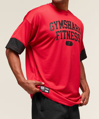 Varsity Oversized T-Shirt - Conditioning Red