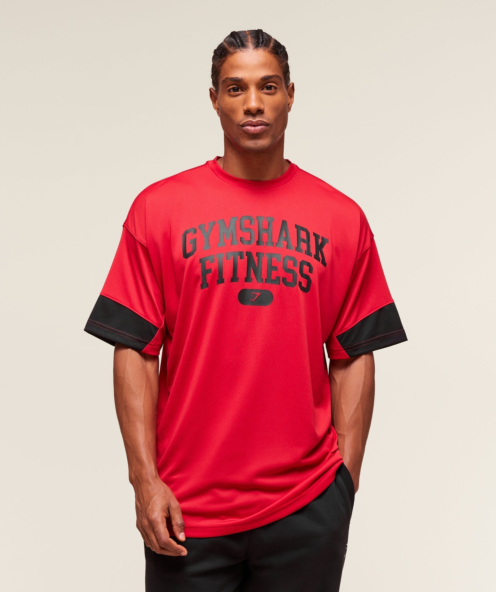 Varsity Oversized T-Shirt - Conditioning Red