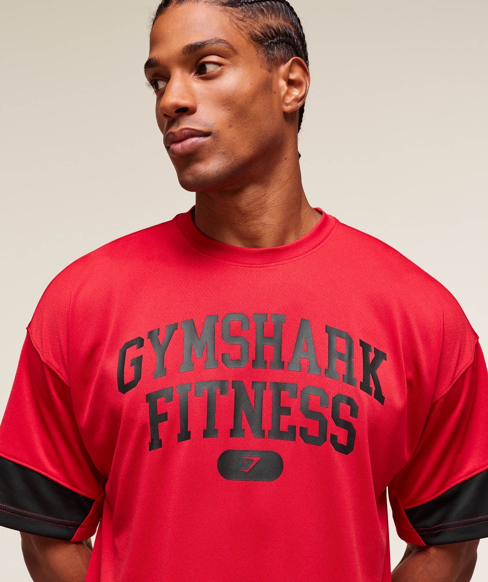 Varsity Oversized T-Shirt - Conditioning Red