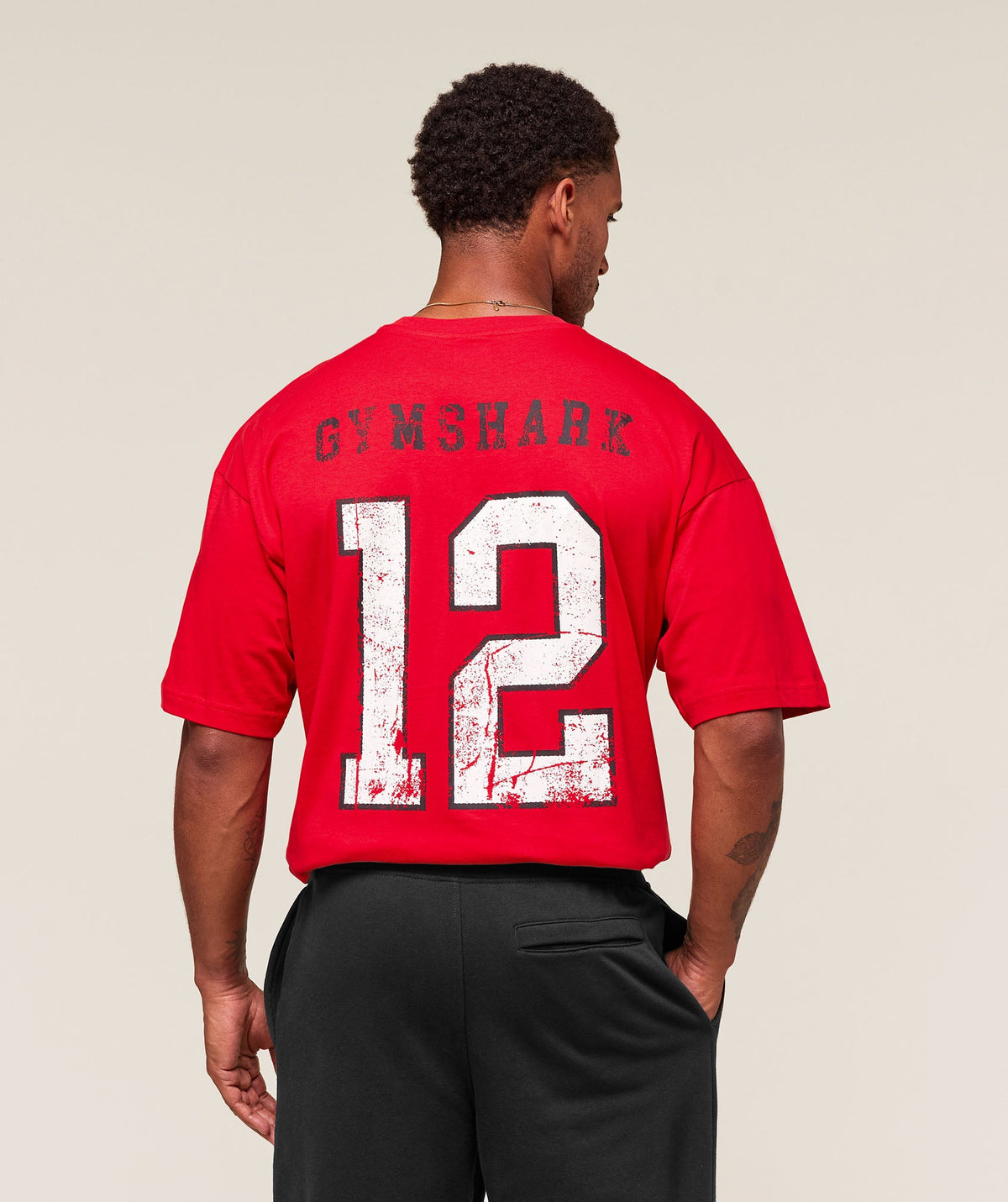Collegiate Graphic T-shirt - Athletic Red