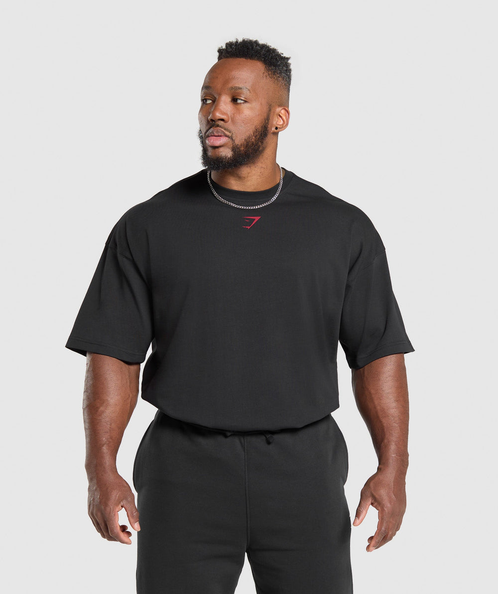 Lifting Club T-Shirt - Black/Conditioning Red