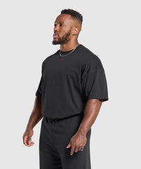 Lifting Club T-Shirt - Black/Conditioning Red