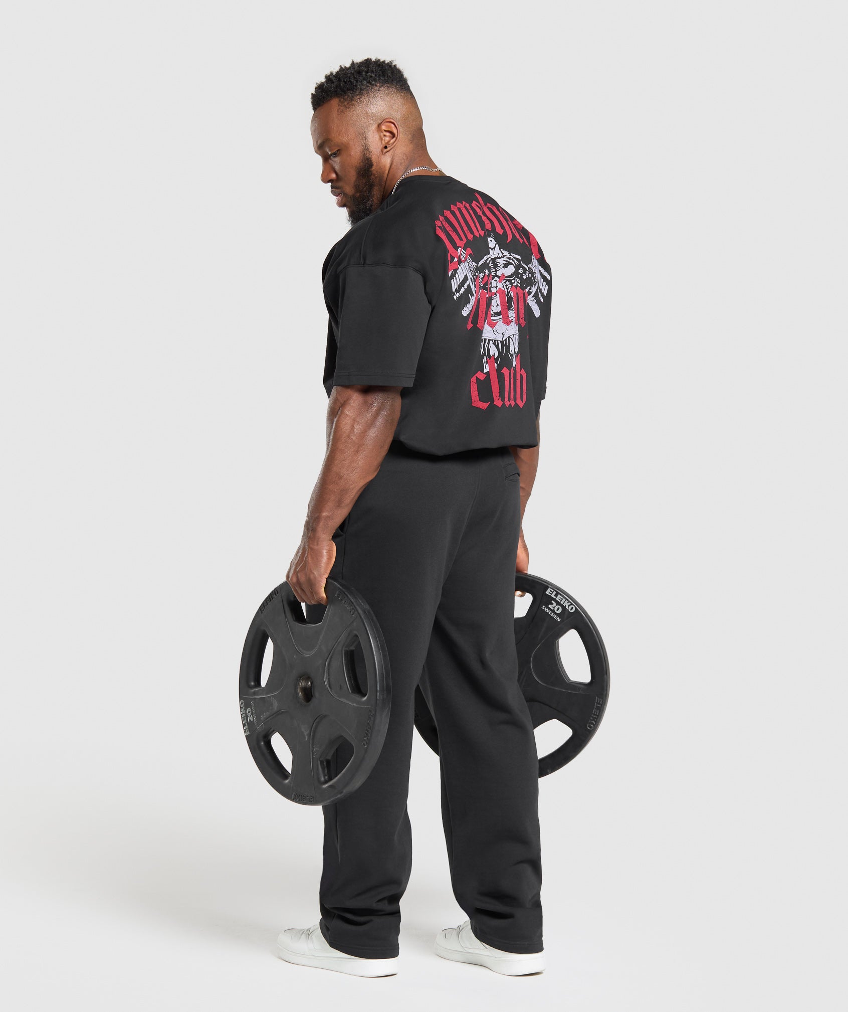 Lifting Club T-Shirt - Black/Conditioning Red