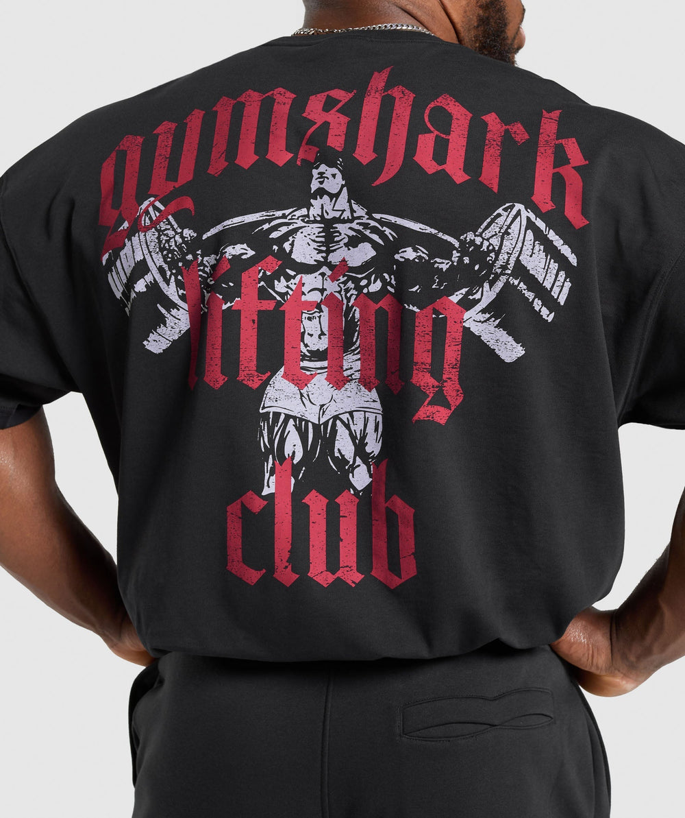 Lifting Club T-Shirt - Black/Conditioning Red