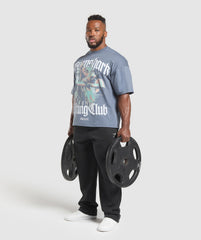 Doberman Graphic T-Shirt - Iron Blue