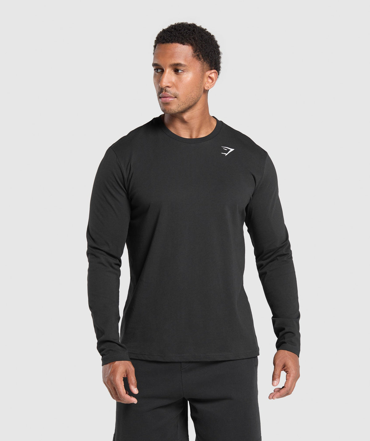 Crest Long Sleeve T-Shirt - Black