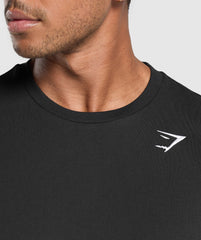 Crest Long Sleeve T-Shirt - Black