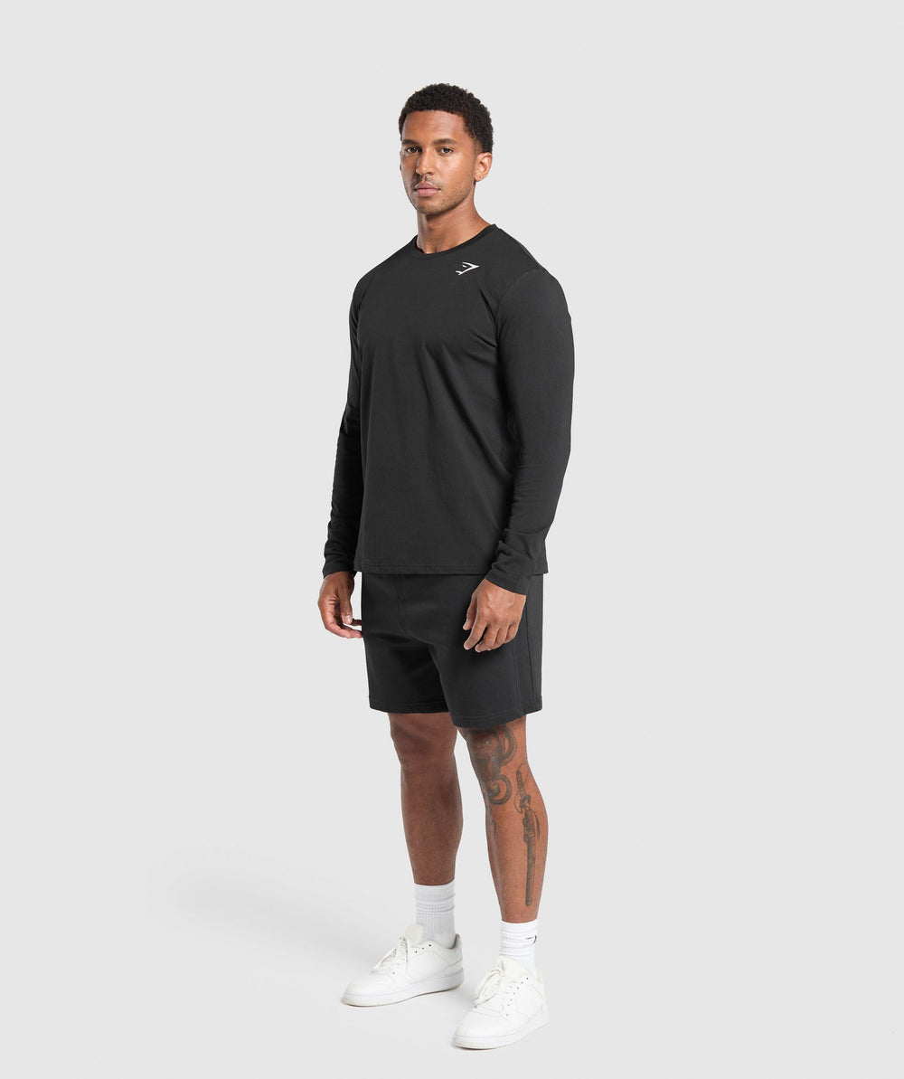 Crest Long Sleeve T-Shirt - Black