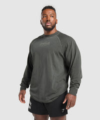 Heavyweight Long Sleeve T-Shirt  - Black/Wash
