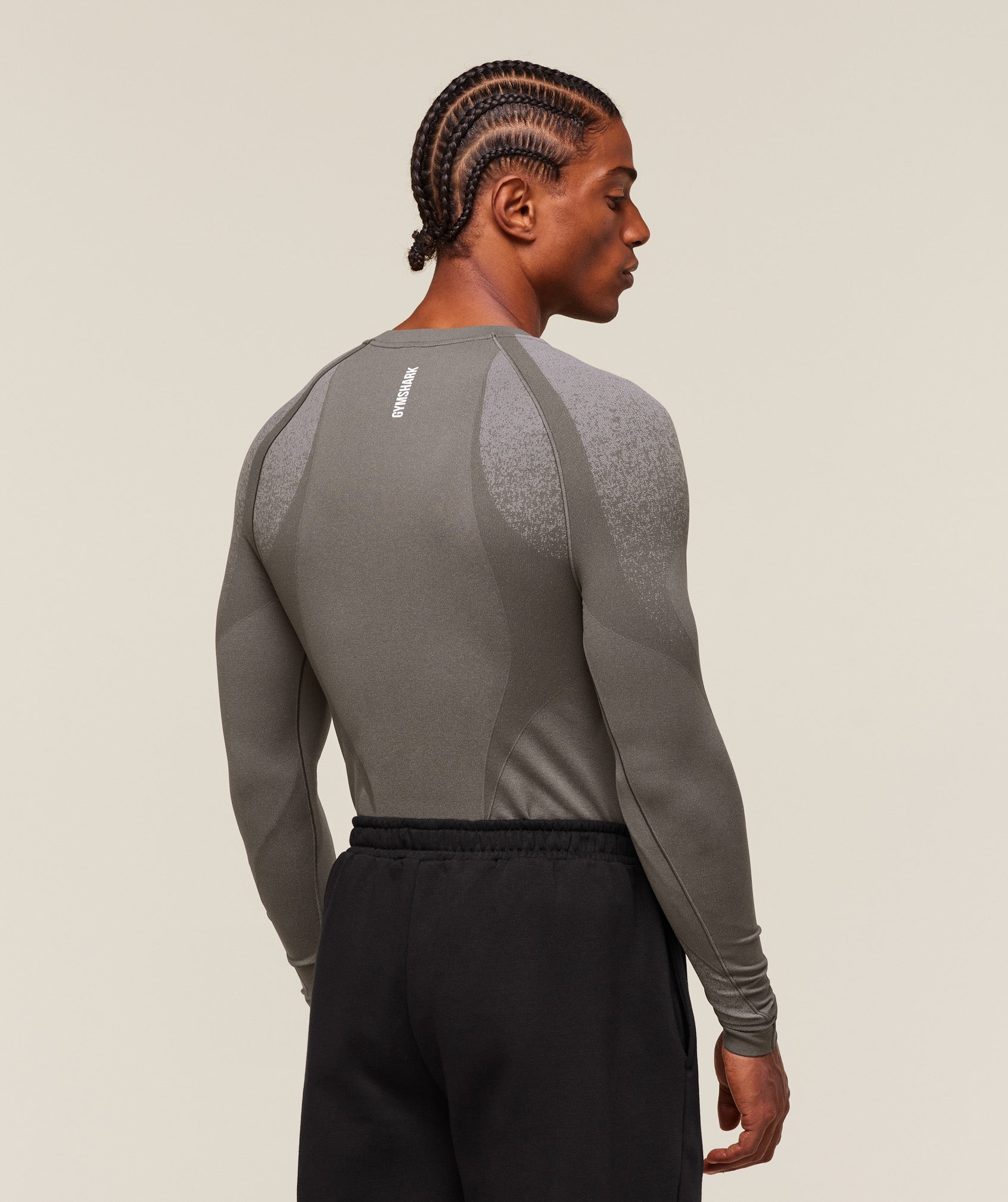 Shadow Seamless Long Sleeve T-Shirt - Meteor Grey