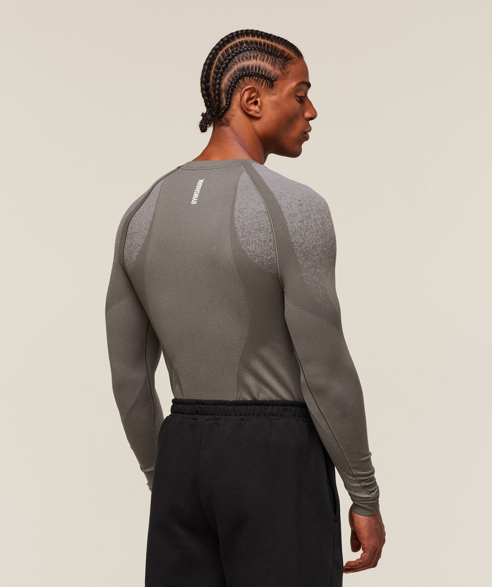 Shadow Seamless Long Sleeve T-Shirt - Meteor Grey