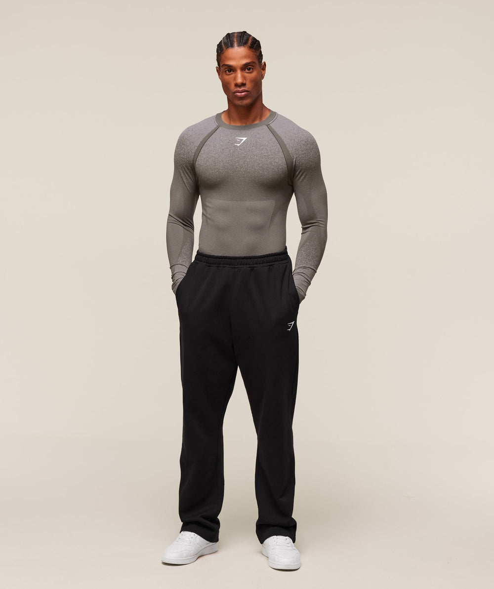 Shadow Seamless Long Sleeve T-Shirt - Meteor Grey