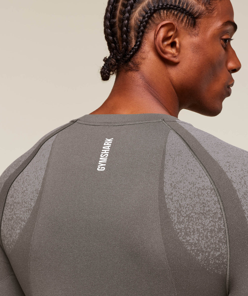 Shadow Seamless Long Sleeve T-Shirt - Meteor Grey