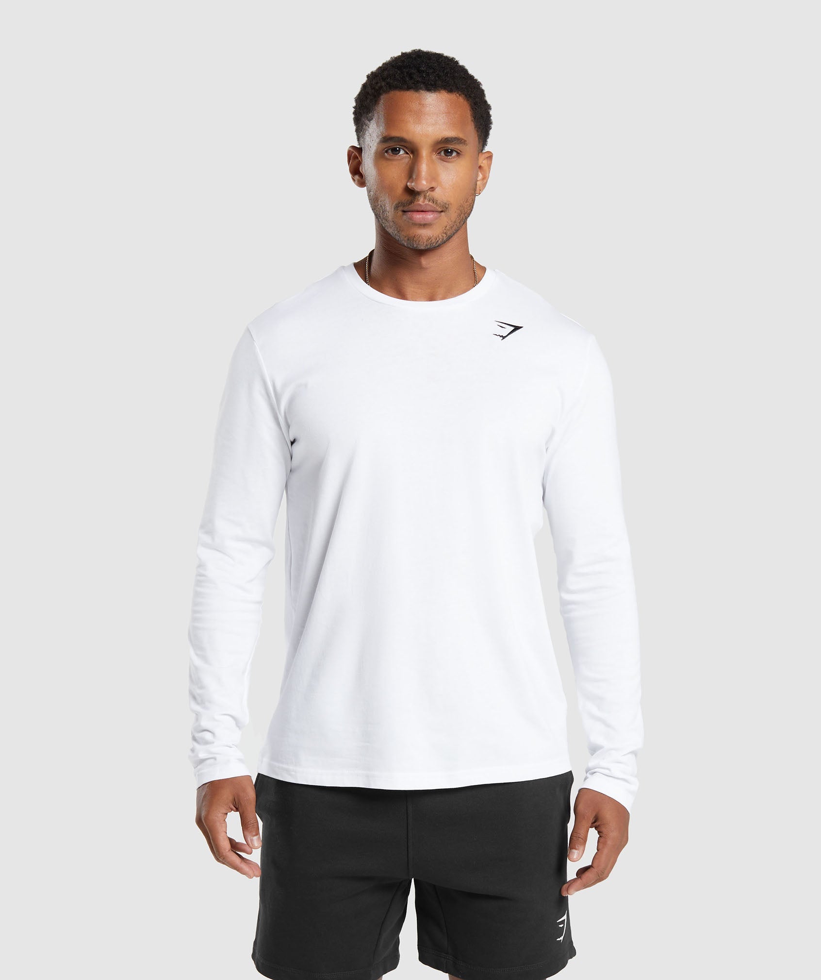 Crest Long Sleeve T-Shirt - White