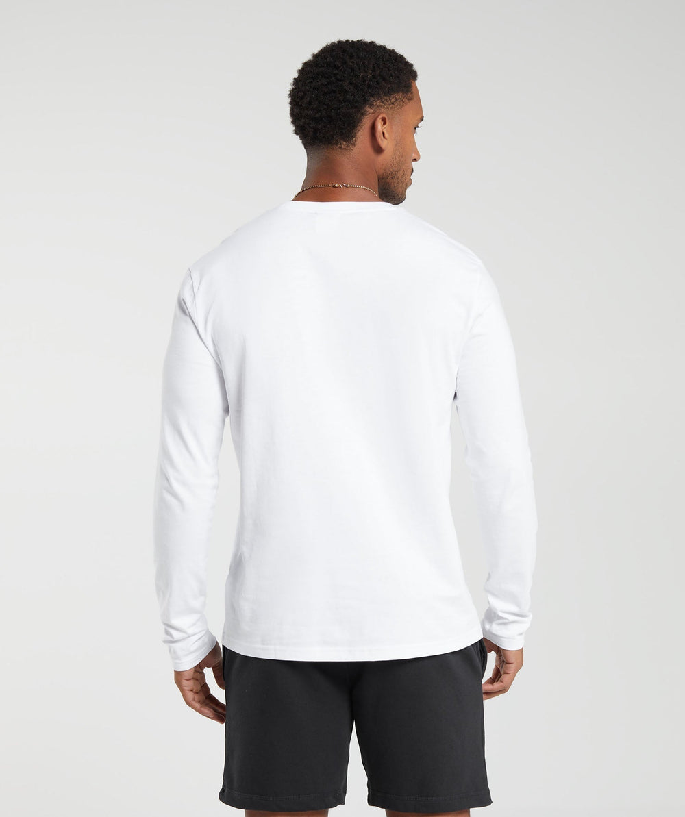 Crest Long Sleeve T-Shirt - White