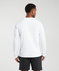 Crest Long Sleeve T-Shirt - White