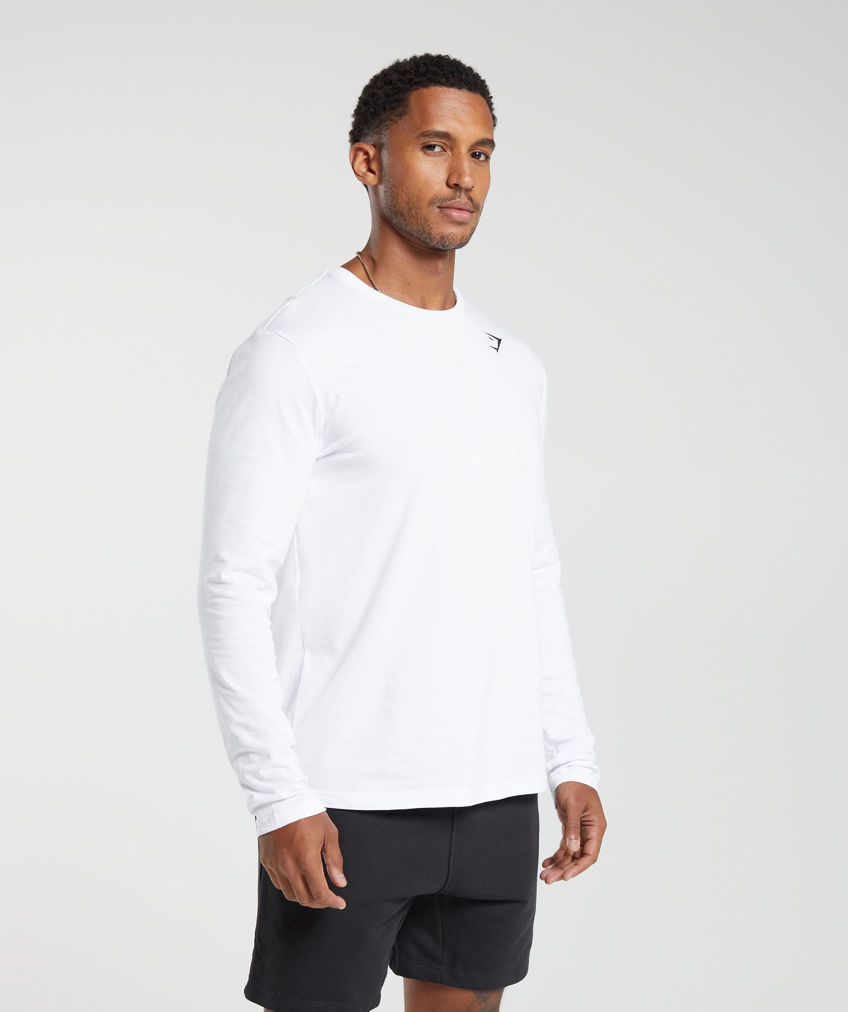 Crest Long Sleeve T-Shirt - White