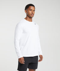 Crest Long Sleeve T-Shirt - White