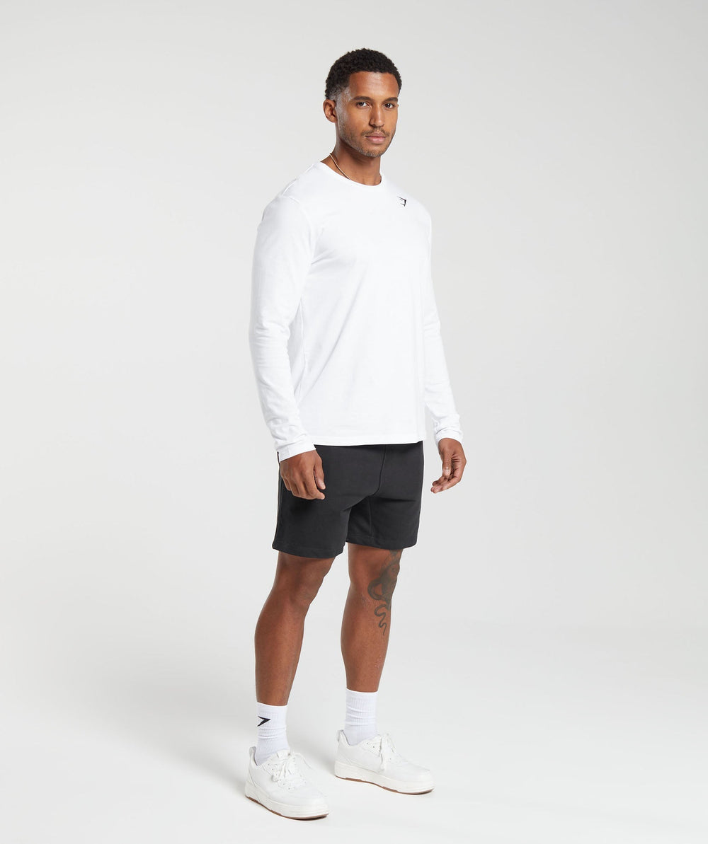 Crest Long Sleeve T-Shirt - White