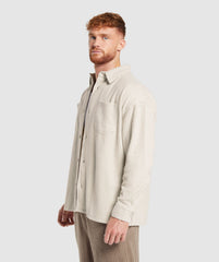 Cord Overshirt - Pebble Grey