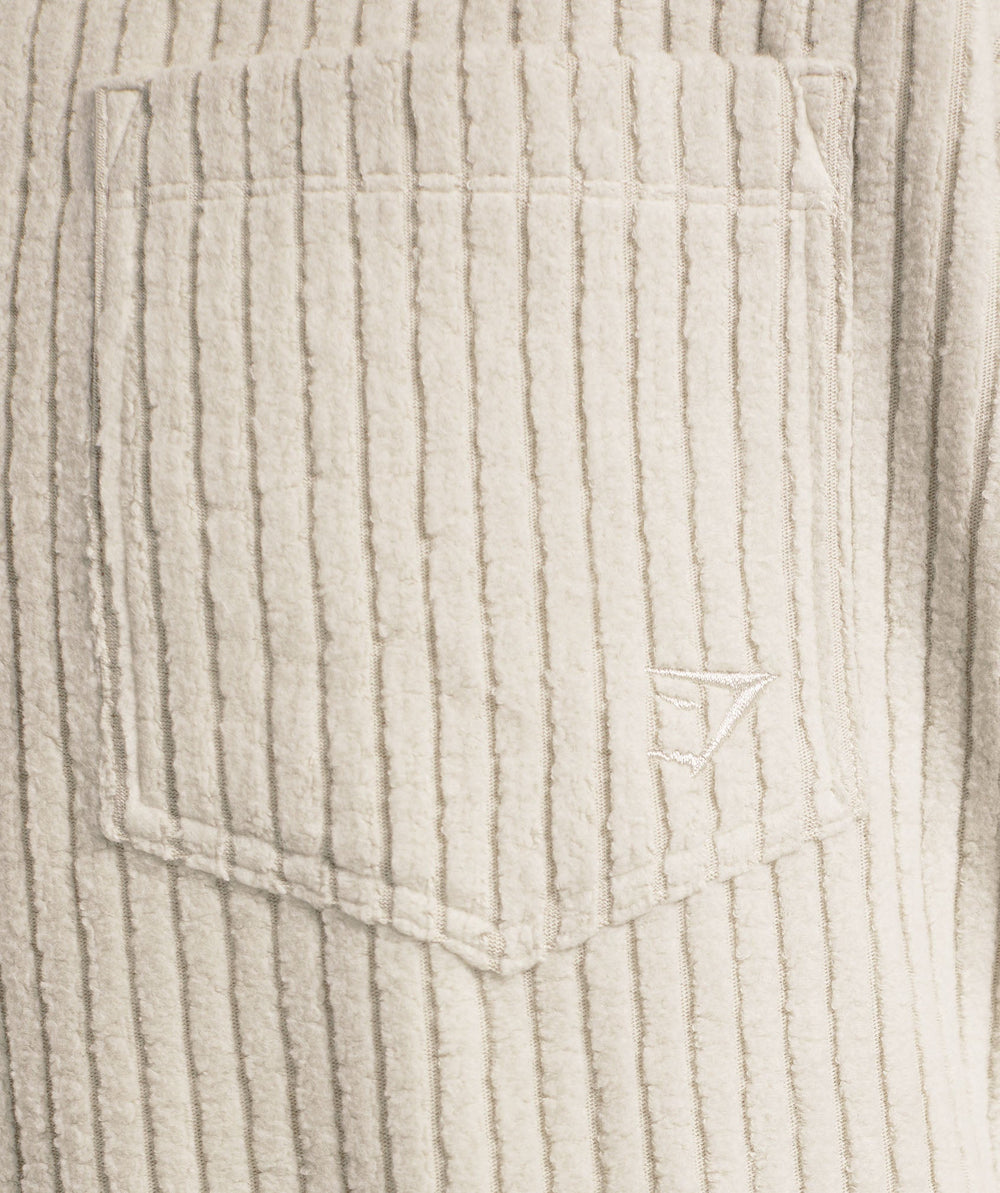 Cord Overshirt - Pebble Grey