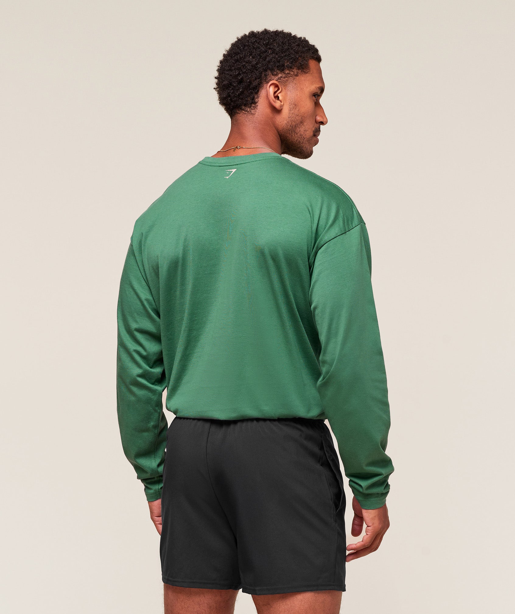 Worn Graphic Long Sleeve T-Shirt - Lift Green