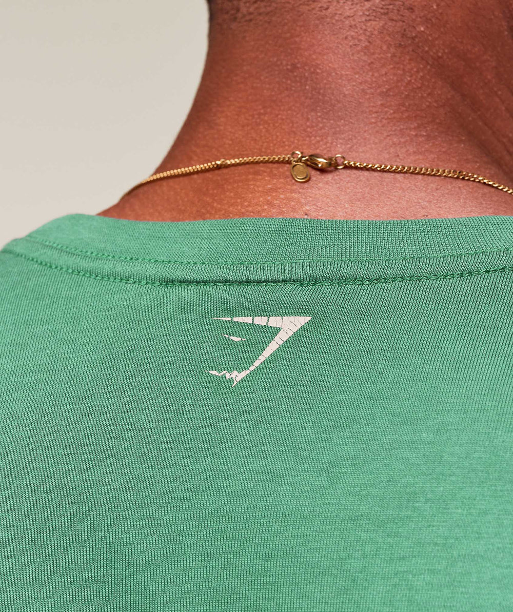 Worn Graphic Long Sleeve T-Shirt - Lift Green