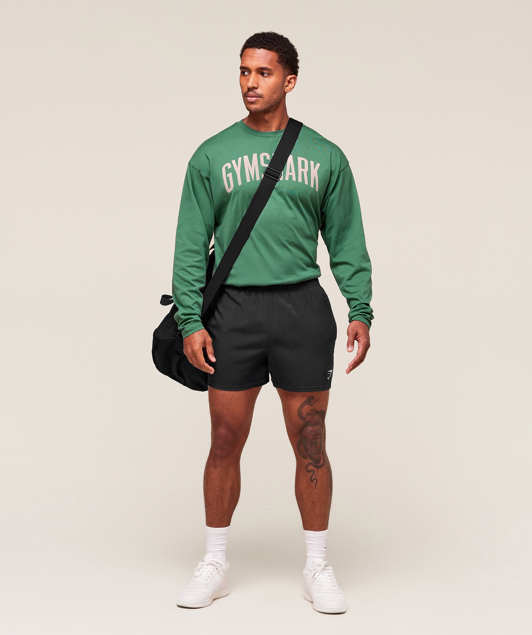 Worn Graphic Long Sleeve T-Shirt - Lift Green