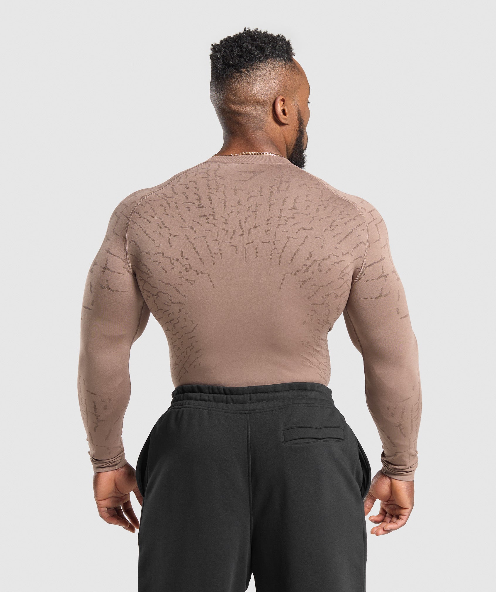 Tectonic Long Sleeve T-Shirt - Mocha Mauve/Walnut Brown