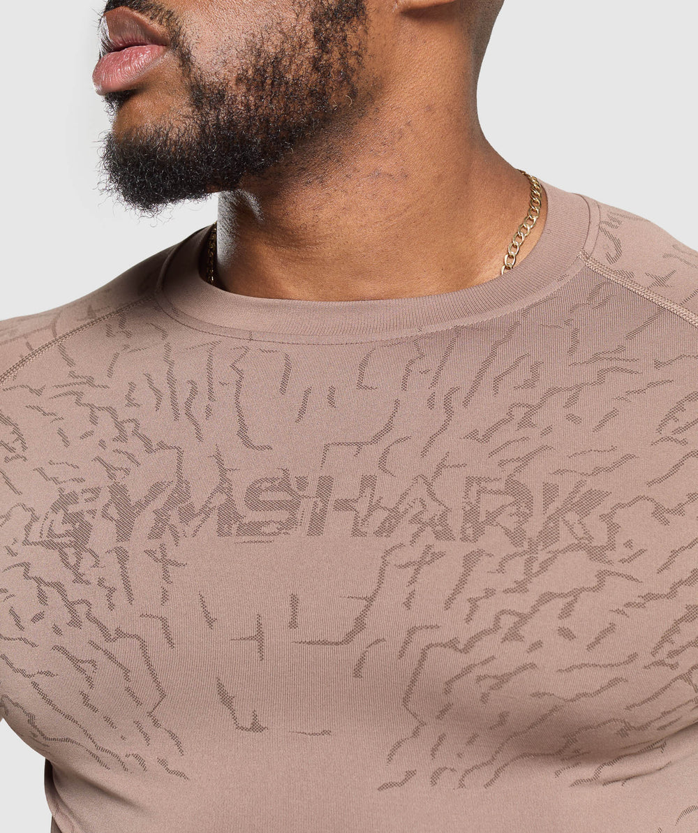 Tectonic Long Sleeve T-Shirt - Mocha Mauve/Walnut Brown