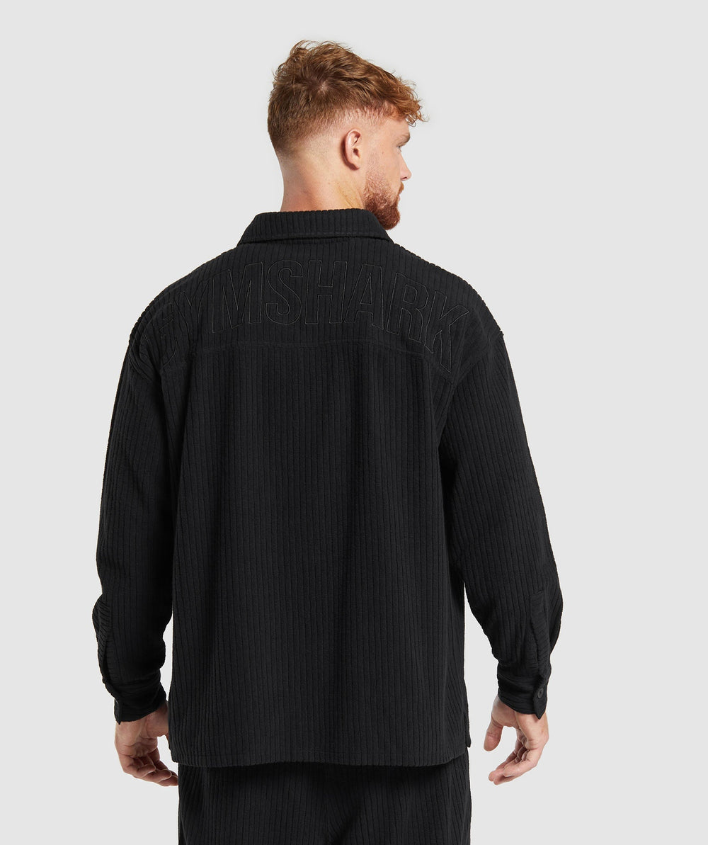 Cord Overshirt - Black