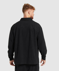 Cord Overshirt - Black