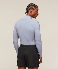 everywear Warp Knit 1/4 Zip - Pale Blue