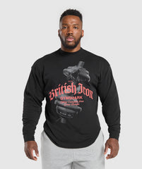 British Iron Long Sleeve T-Shirt - Black