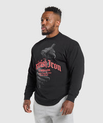 British Iron Long Sleeve T-Shirt - Black