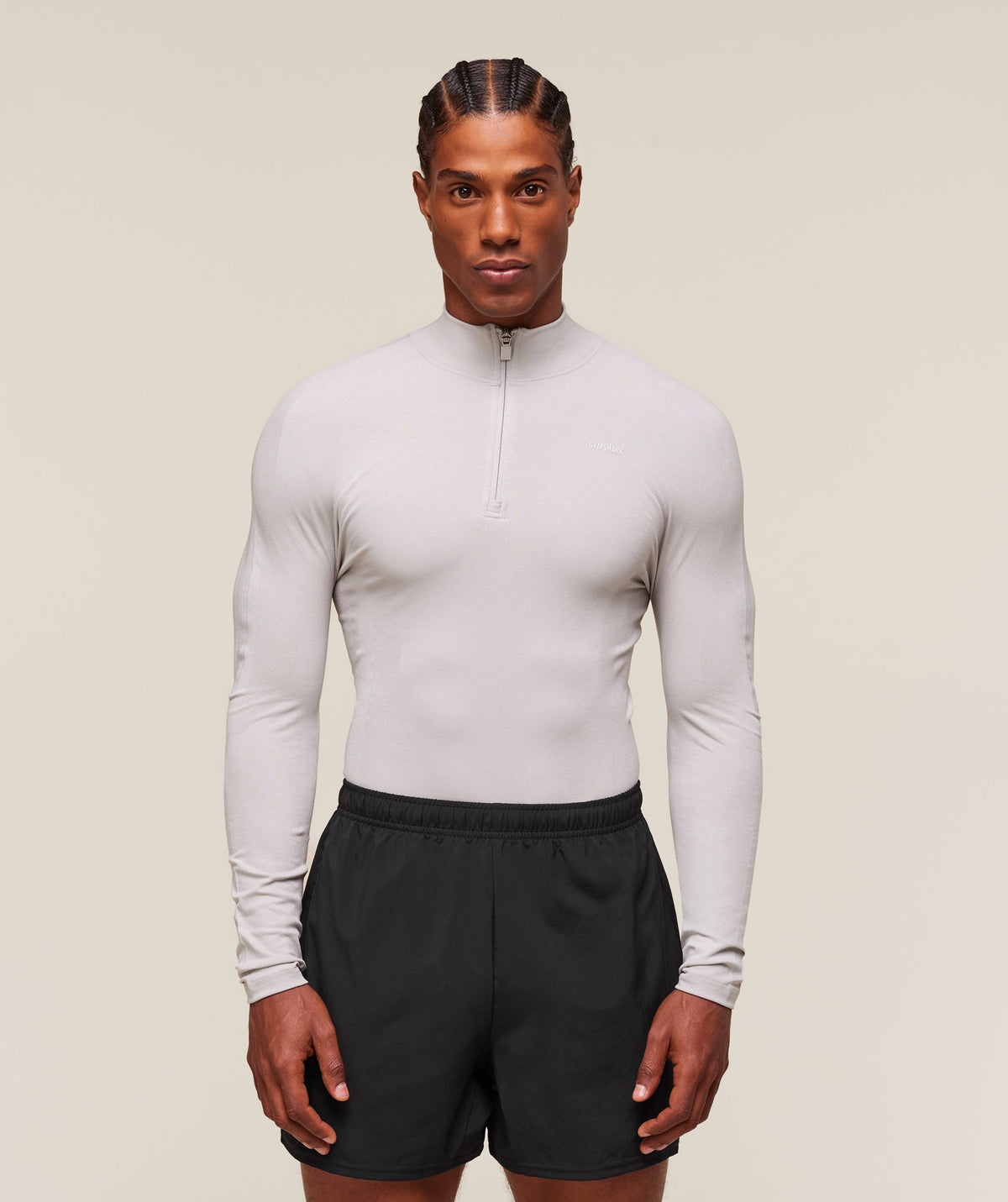 everywear Warp Knit 1/4 Zip - Tame Grey
