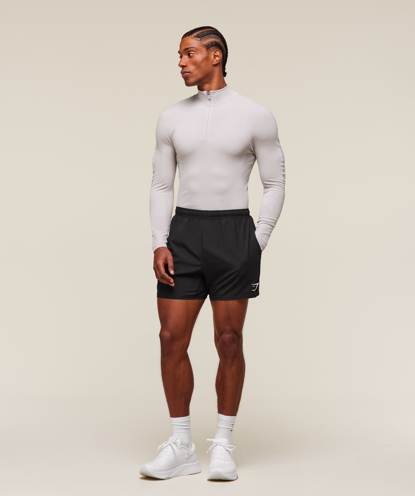 everywear Warp Knit 1/4 Zip - Tame Grey
