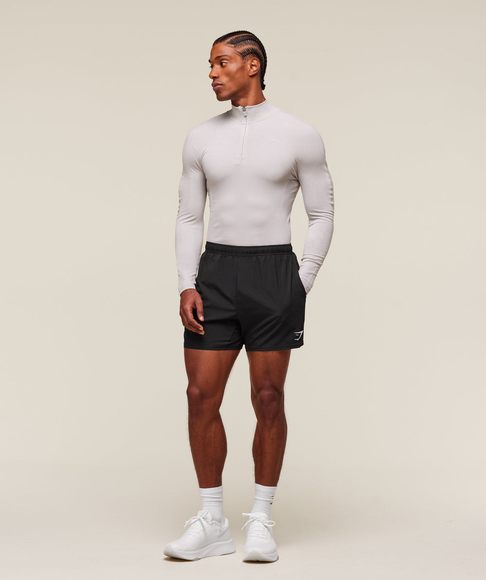 everywear Warp Knit 1/4 Zip - Tame Grey