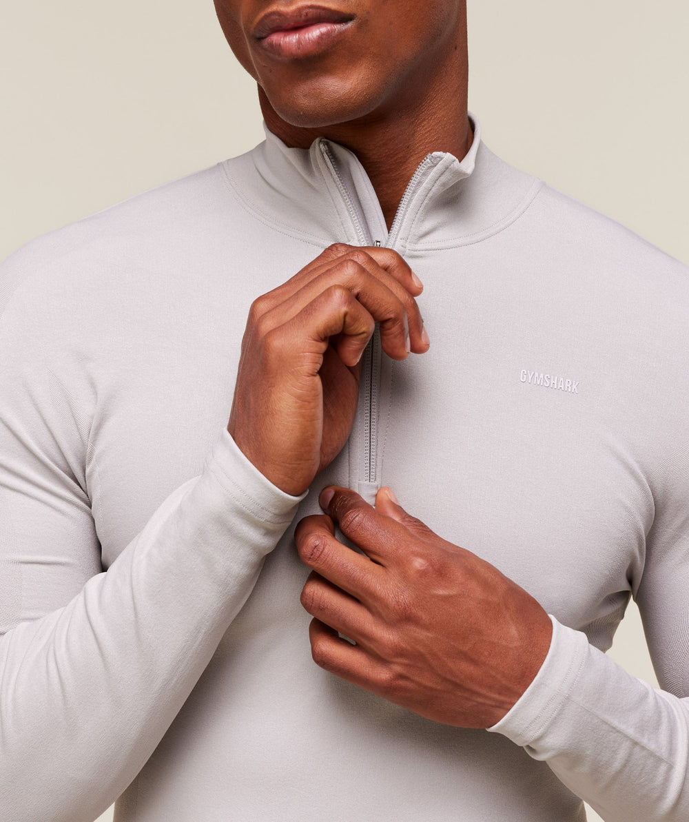 everywear Warp Knit 1/4 Zip - Tame Grey