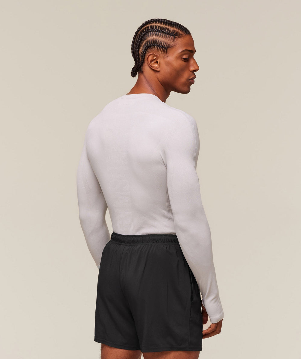 everywear Warp Knit Long Sleeve T-Shirt - Tame Grey