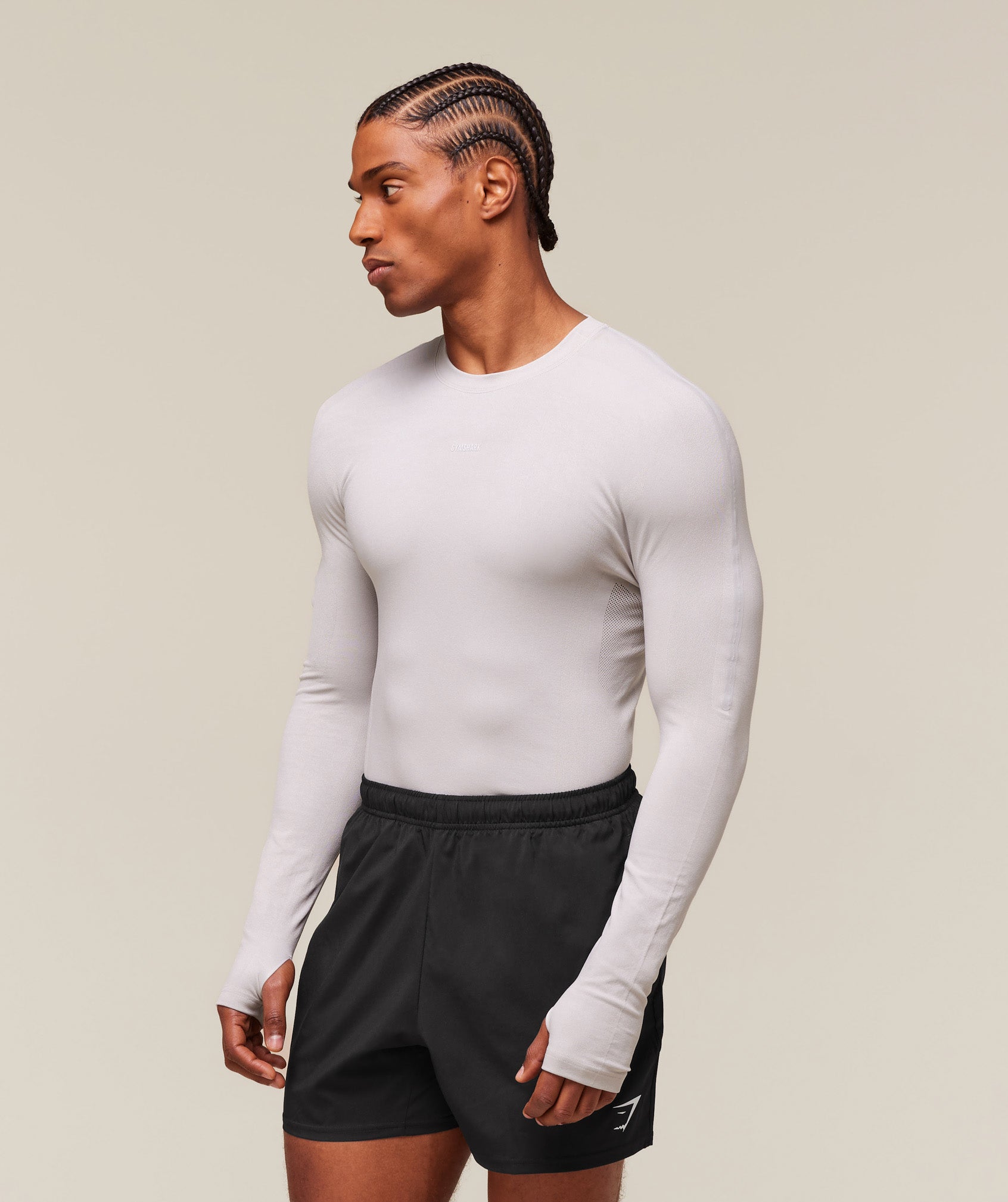 everywear Warp Knit Long Sleeve T-Shirt - Tame Grey