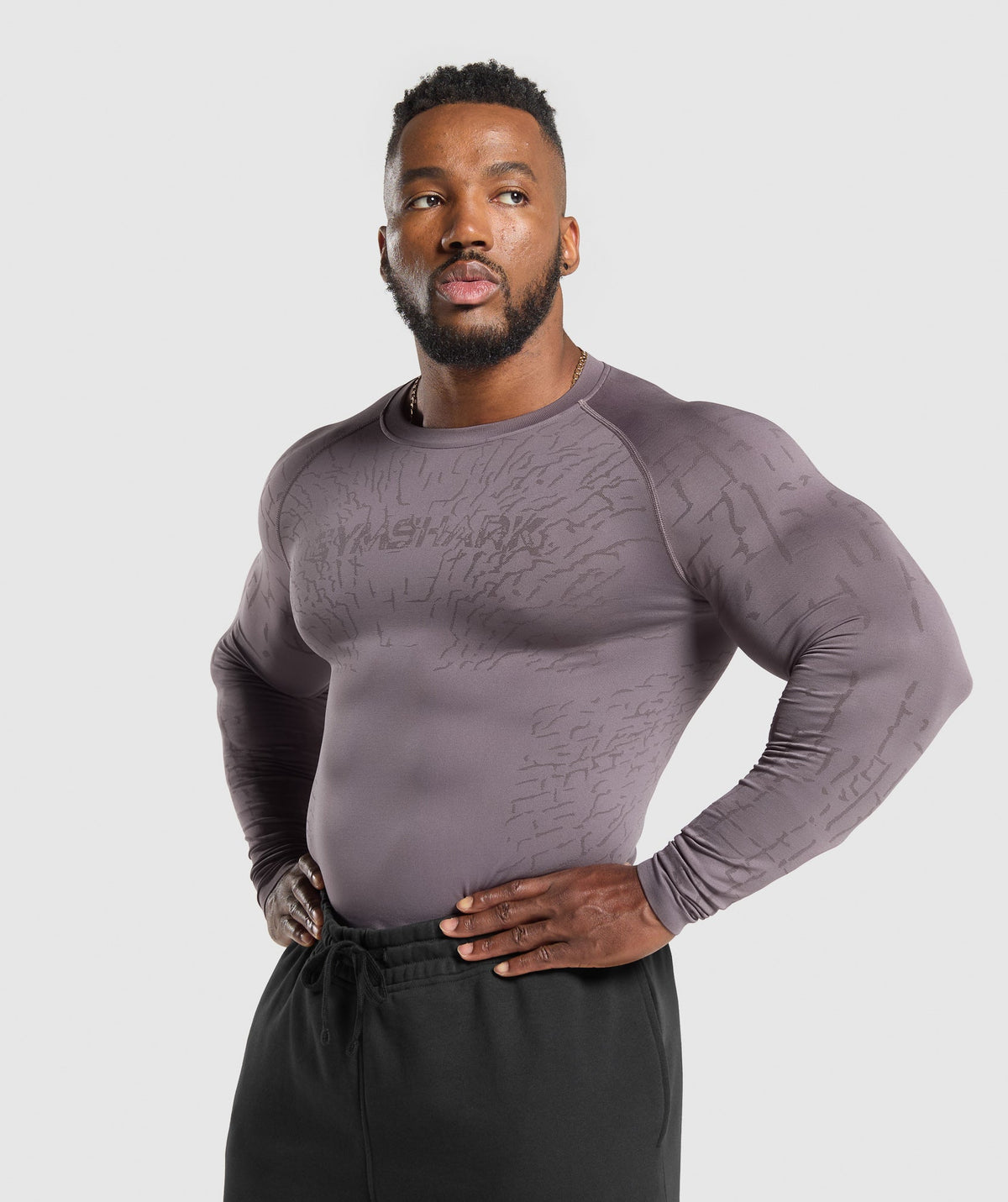 Tectonic Long Sleeve T-Shirt - Brushed Purple/Greyed Purple