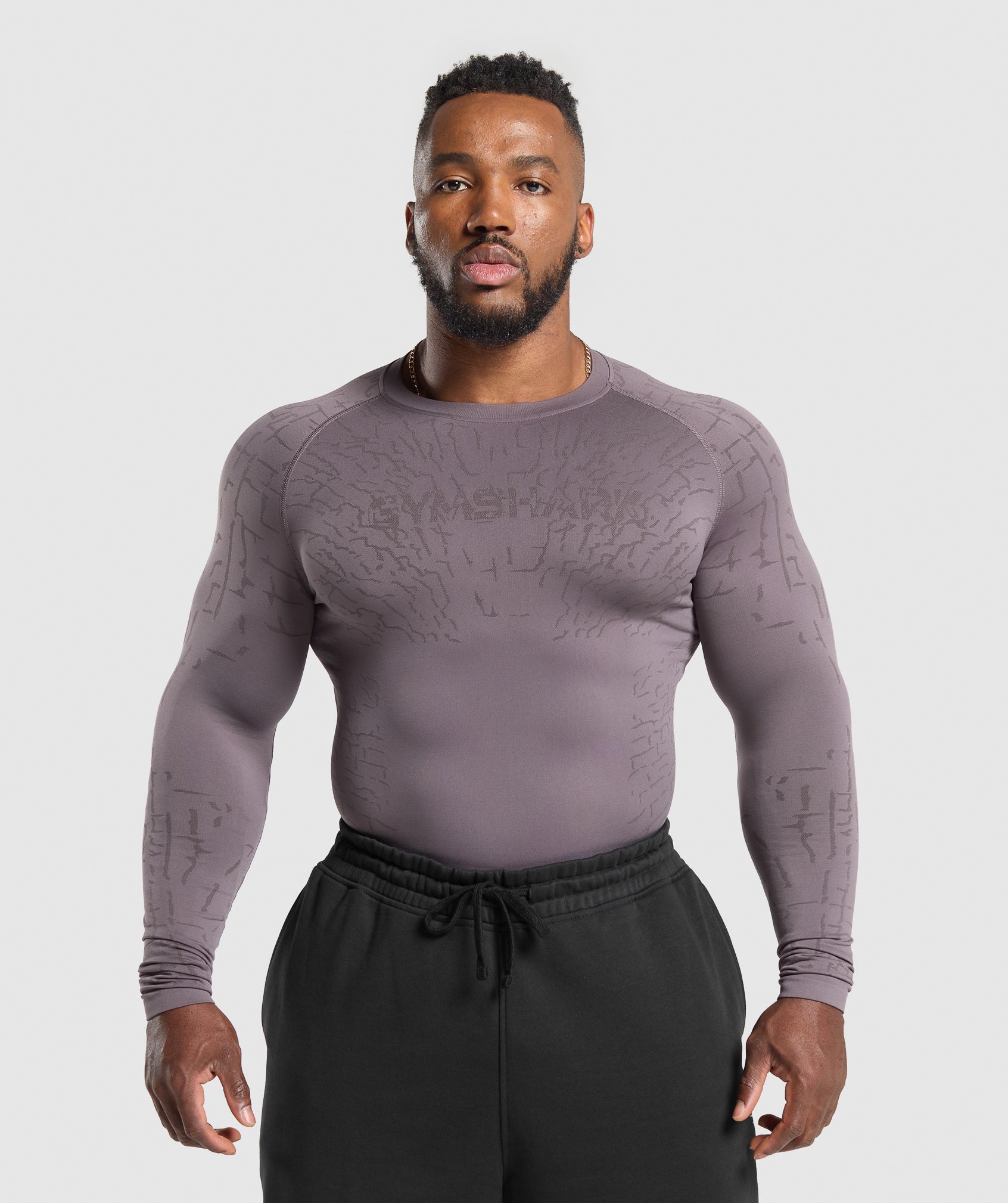 Tectonic Long Sleeve T-Shirt - Brushed Purple/Greyed Purple