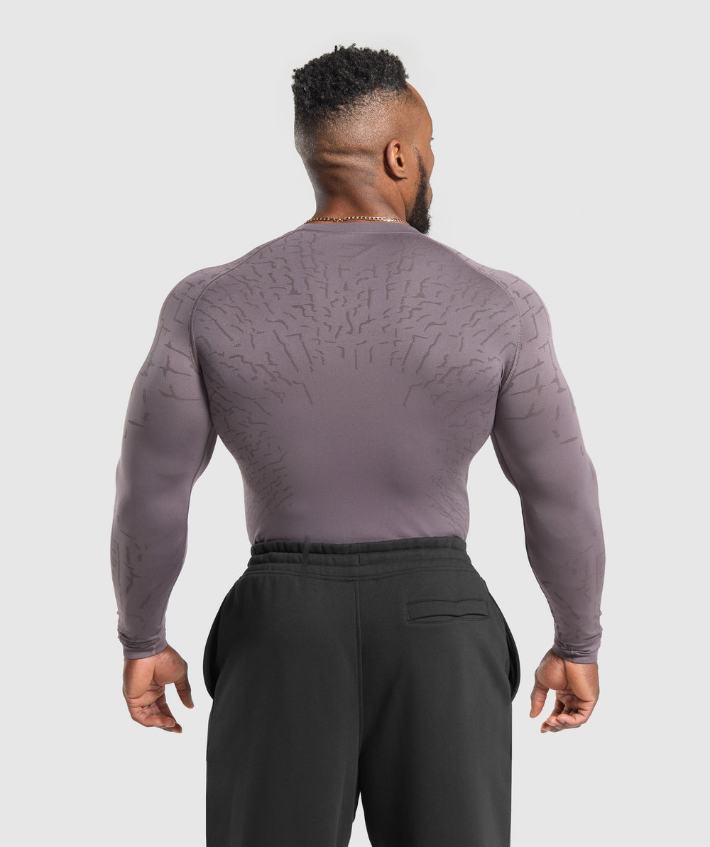 Tectonic Long Sleeve T-Shirt - Brushed Purple/Greyed Purple