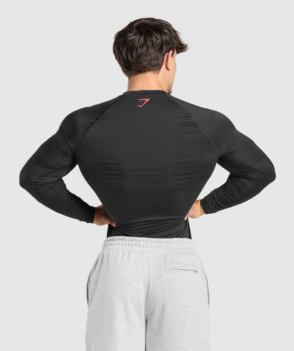 Graphic Baselayer Long Sleeve T-Shirt - Black