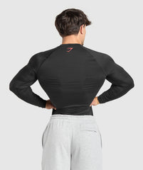 Graphic Baselayer Long Sleeve T-Shirt - Black