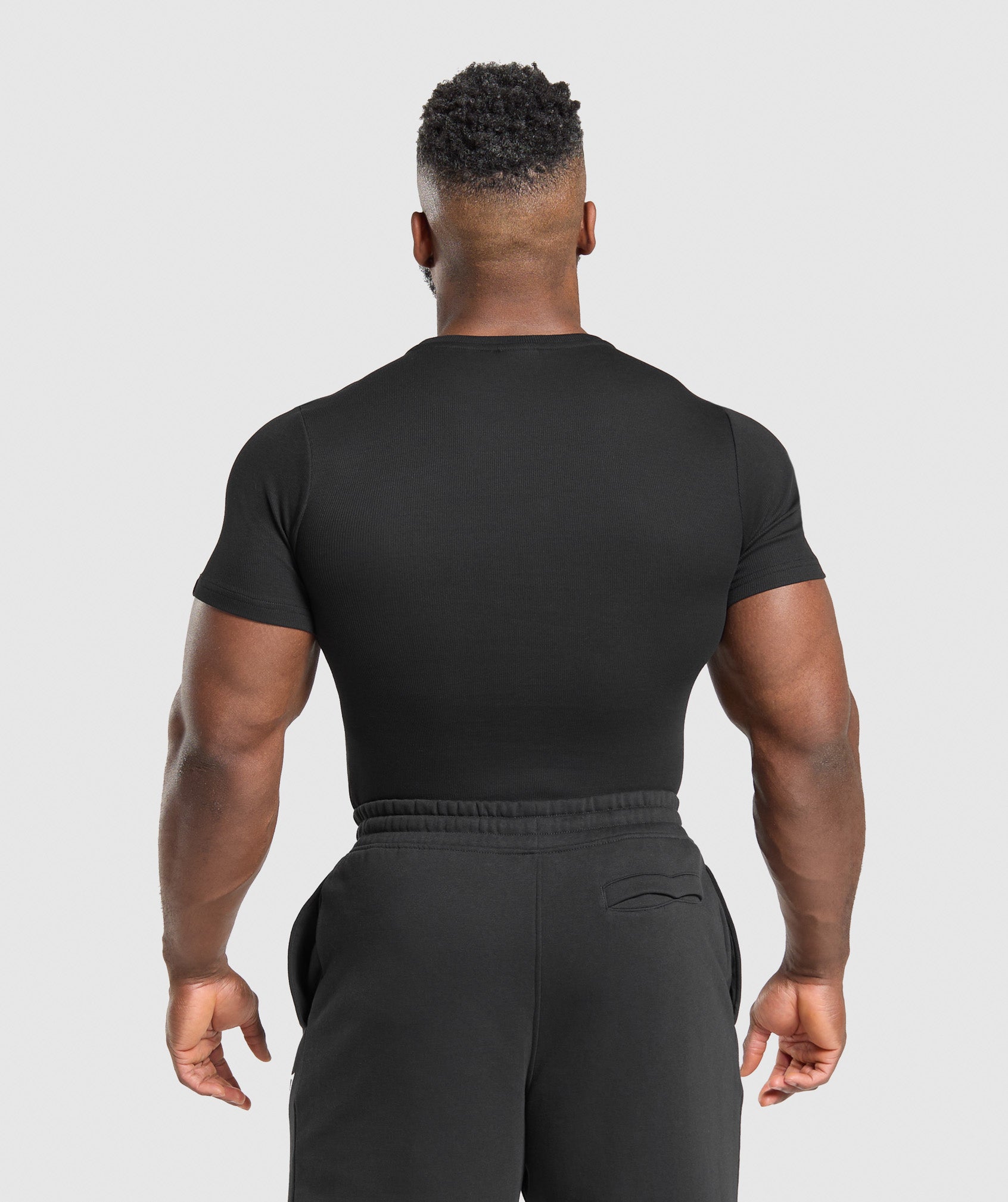 Ribbed T-Shirt - Black