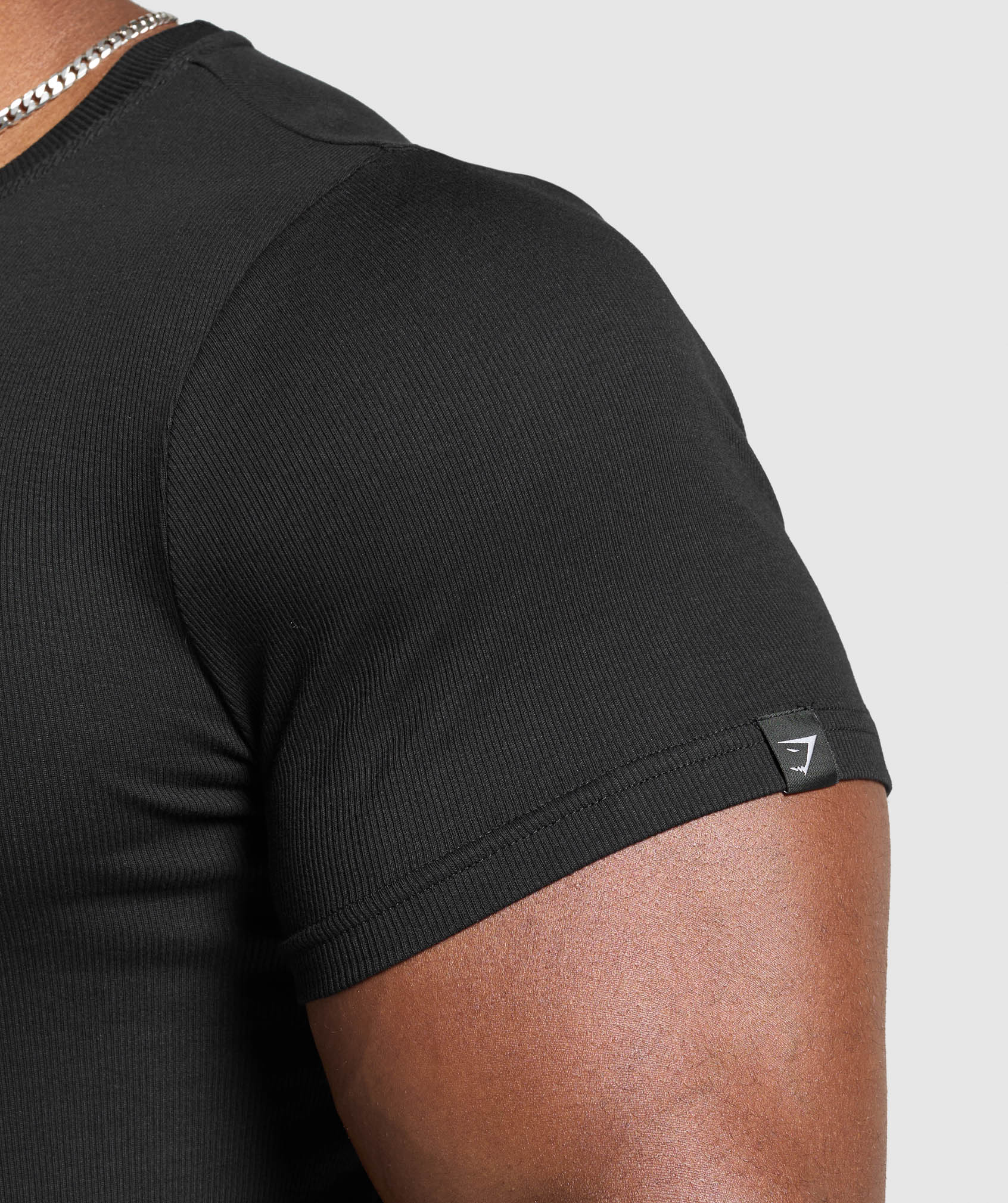 Ribbed T-Shirt - Black