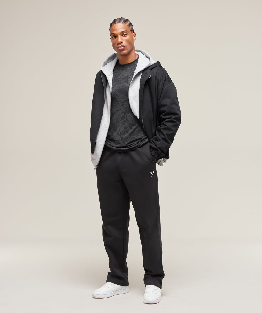 Geo Seamless T-Shirt - Black/Charcoal Grey
